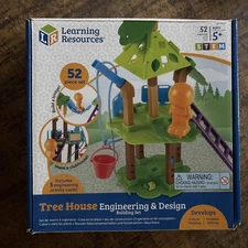 Learning Resources Treehouse - 52 Piece Building Set - Ages 5+ - STEM - NIB