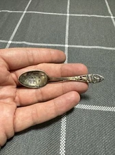 Vintage Miniature Sterling Silver The Alamo Souvenir Spoon