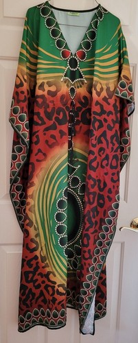 Long Beach Maxi Caftan One Size Kaftan Evening Wear, Robe,MuuMuu-Viscose-Choice - Picture 270 of 371