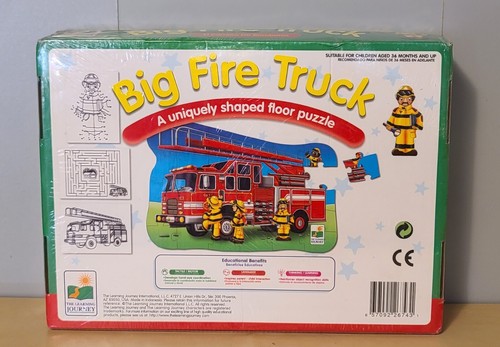 The Learning Journey Big Fire Truck Floor Puzzle NEW - Picture 2 of 3