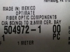 AMP 5049721-1    1 Meter Fiber Optic Cable