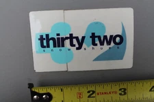 32 Thirty-Two Snow Shoes (Damaged) Blue Grey SNB7a Vintage Snowboarding STICKER