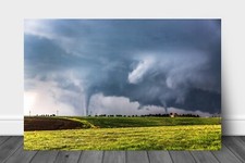 Tornado Metal Print: Kansas Twin Tornadoes Extreme Weather Stormy Wall Art