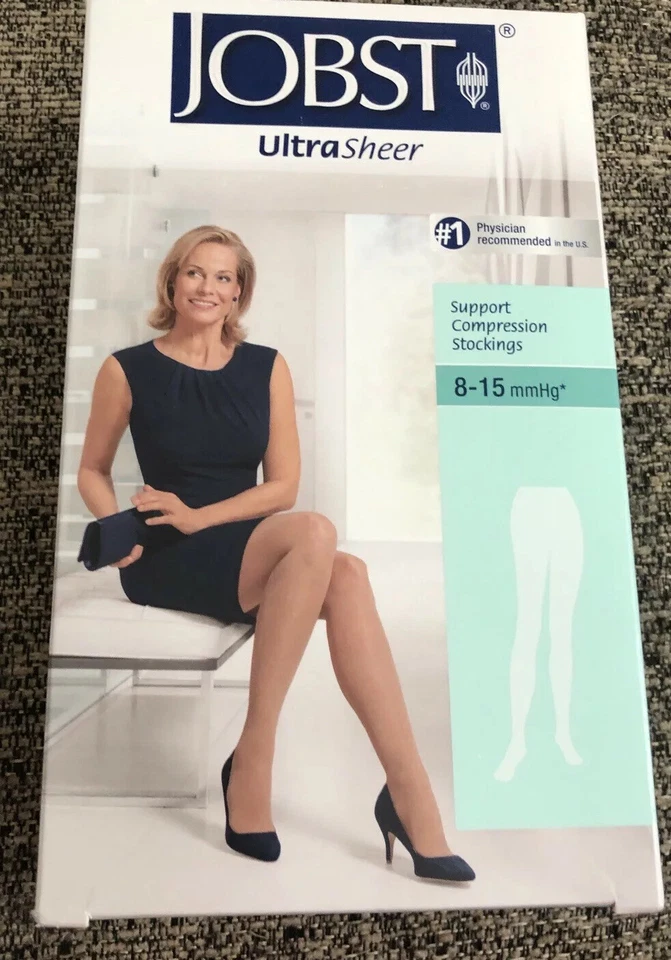 1 Jobst Ultrasheer 8-15 mmhg Beige Sedoso Cintura CT Soporte Compresión pequeño. Nuevo Foto 2 de 4