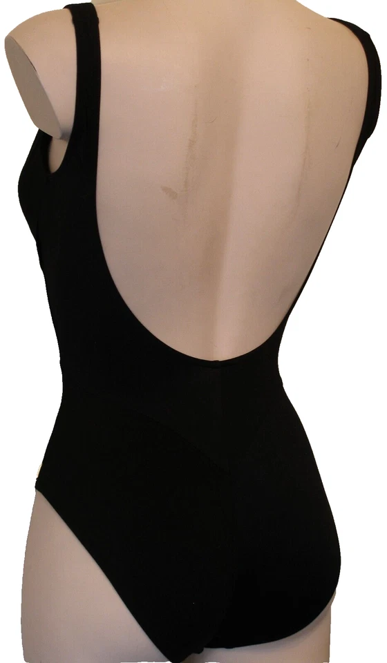 Freya SWIM Footprints 9279BK Gr.75D UK34D mit Bügel Schwarz samtiges Badeanzug  - Bild 3 von 4