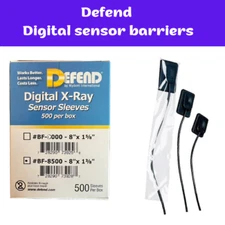 UP TO 2500 Defend Digital Sensor Sleeves Fits Trophy and Gendex Systems, Box