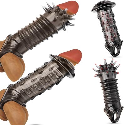 2er Penishlle,Penismanschetten,Penis Sleeve,mit Hodenringe fr den Mann |  eBay.de