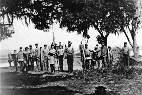New 5x7 Civil War Photo: Confederate Artillery, Palmetto Battery at Charleston