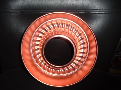 VINTAGE MIRRO COPPER ALUMINUM RING MOLD QUART CUP