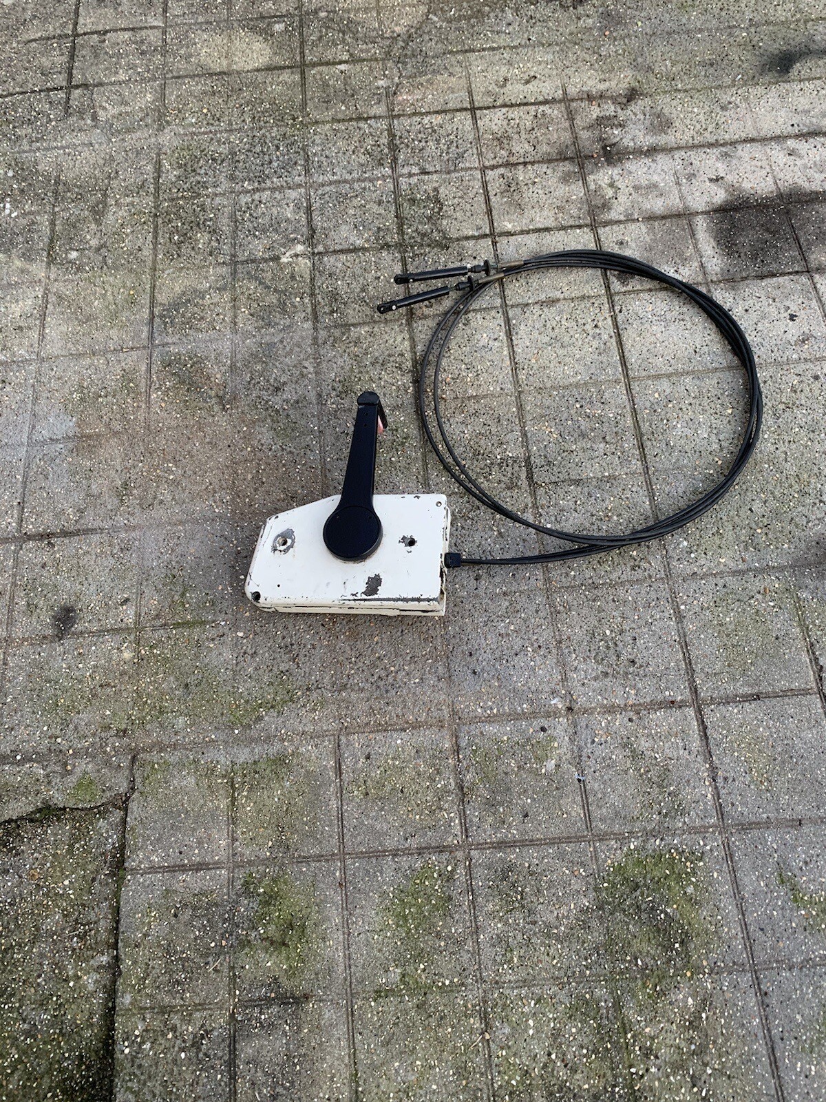 Omc JohnsonEvinrude outboard control box with cables eBay