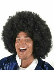 Fancy Funny Funky Afro Wig 60S 1970s Big Hair Adult Halloween Costume Accessory