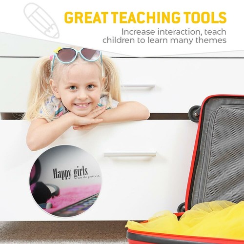 2 x Vinyl Stickers 20cm - Happy Girls Teenager Make Up Brush #45288 - 第 5/8 張圖片
