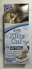 Alfapet Kitty Cat Sifting Pan Liners 10 Count Extra Giant Size 40" x 38" - New