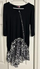 NWT-Inside Out Women Black and white Formal/Casual Dress S