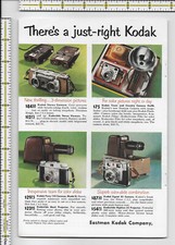 Eastman Kodak Company camera double page still conected 1954 magazine print ad