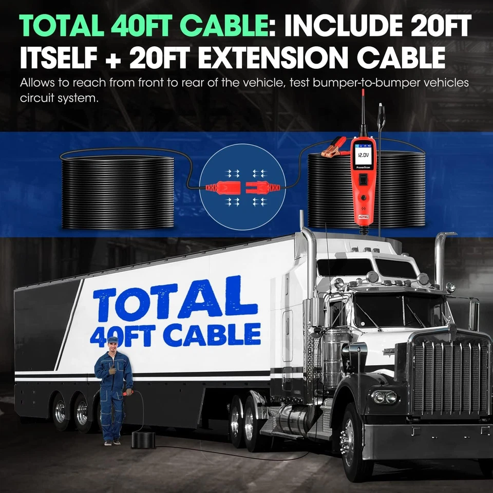 Autel Power Scan PS100 Circuit Tester Electrical Power Probe 12V/24V Diagnostic - Image 4 of 4