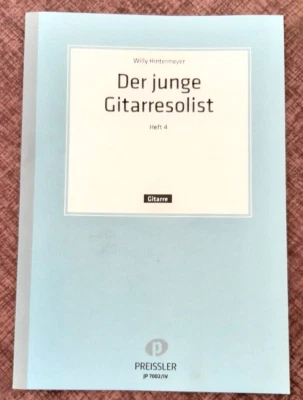 Der junge Gitarresolist Willy Hintermeyer Heft 4 neuwertig 32 Stücke - Bild 1 von 4