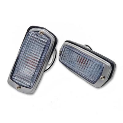 Set Clear Front Side Marker Lamp For Datsun 510 120Y Fairlady 240Z 260 280Z 1975