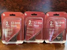 3 Packs of EZ-Brick Hooks ~ 2 Hooks per Pack