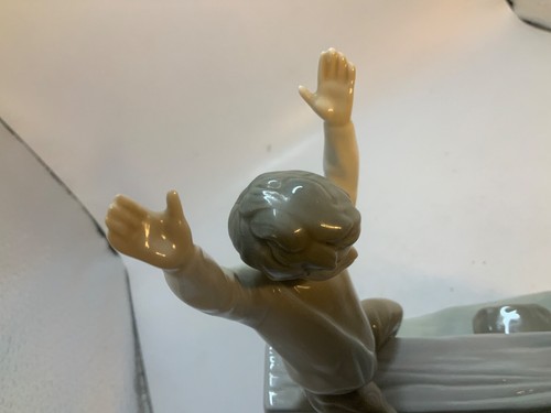 LLADRO #4867 Seesaw Boy, Girl & Dog on Teeter Totter Glossy Retired 1977 Nobox - Picture 3 of 20