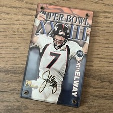 SUPER BOWL XXXIII Champion John Elway 24K Gold Signature Card W/ Holder 