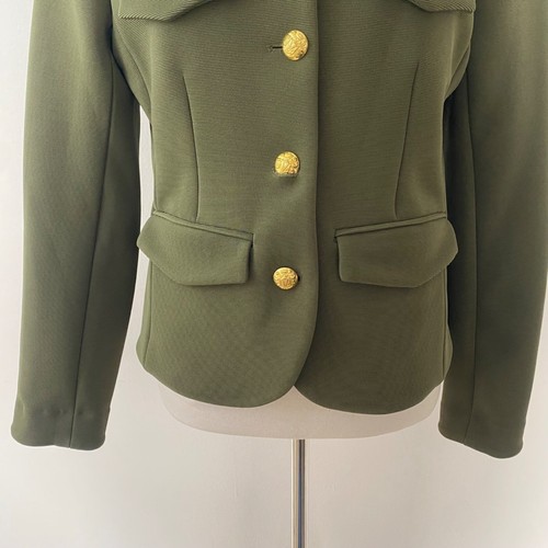 NWT Veronica Beard Kensington Knit Jacket Army Green Size Medium - Imagen 3 de 15