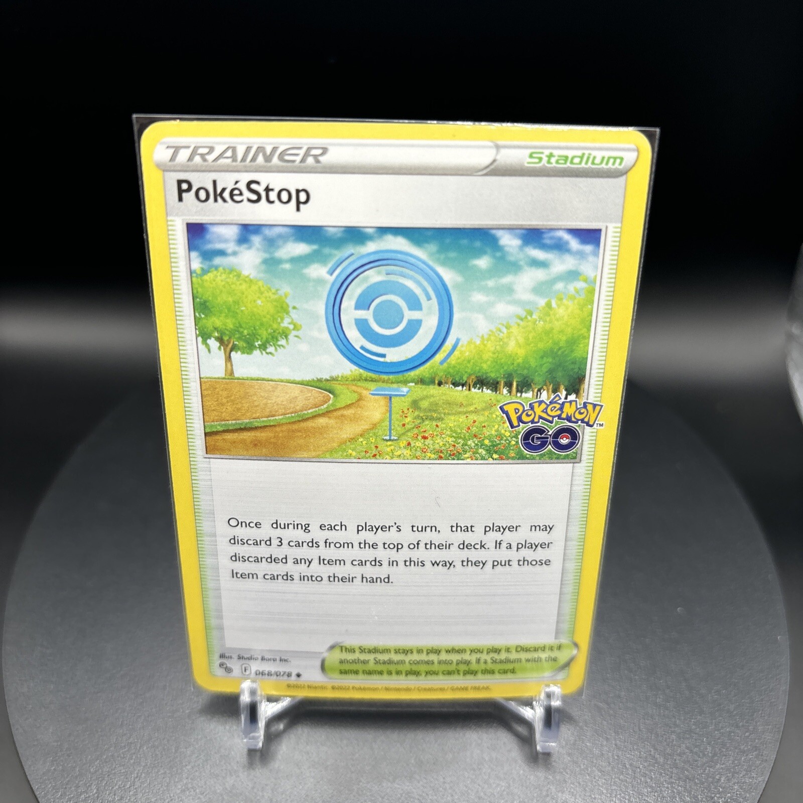 PokeStop 068/078 Trainer Pokemon Go SWSH TCG Set Card 68/78