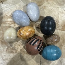 Vintage Marble Egg Collection 8 EGG LOT
