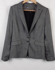 White House Black Market Blazer Size-10 Fitted Career Color-Gray