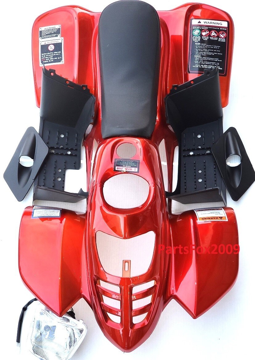 ATV Body Kits Plastic  Baja50cc Coolster 3050C Vitacci Hawk-110 Taotao 110B Red