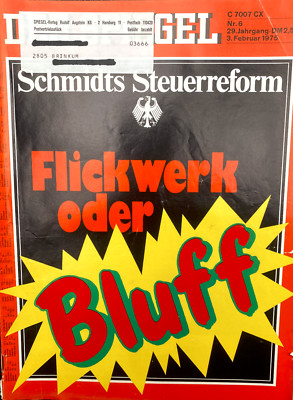 Spiegel 06/1975 v 03.02.75 Schmidts Steuerreform Flickwerk oder Bluff