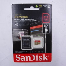 SanDisk 512GB Extreme UHS-I microSDXC Memory Card with SD Adapter