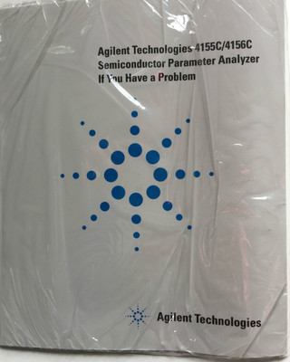 Agilent 4155C/4156C Semiconductor Parameter Analyzer Problem Guide 04156-90090