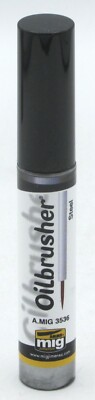 AMMO AMIG3536 Steel (Oilbrusher) Oil Paint for Models by Mig Jimenez Metallic 