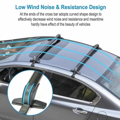 Universal 43.3'' Top Roof Rack Cross Bar Cargo Carrier Rooftop For Ford 