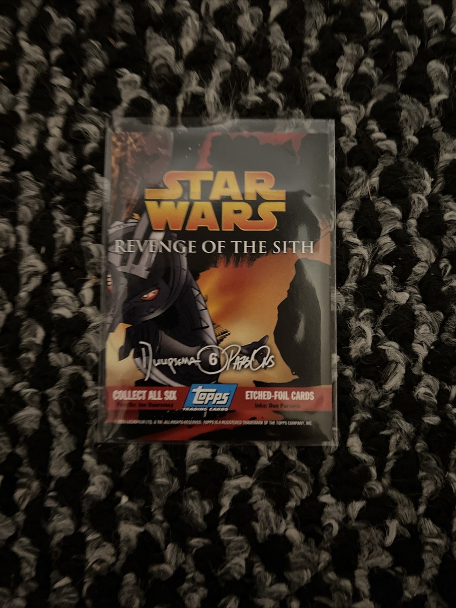 STAR WARS 2005 TOPPS REVENGE OF THE SITH ETCHED FOIL INSERT CARD