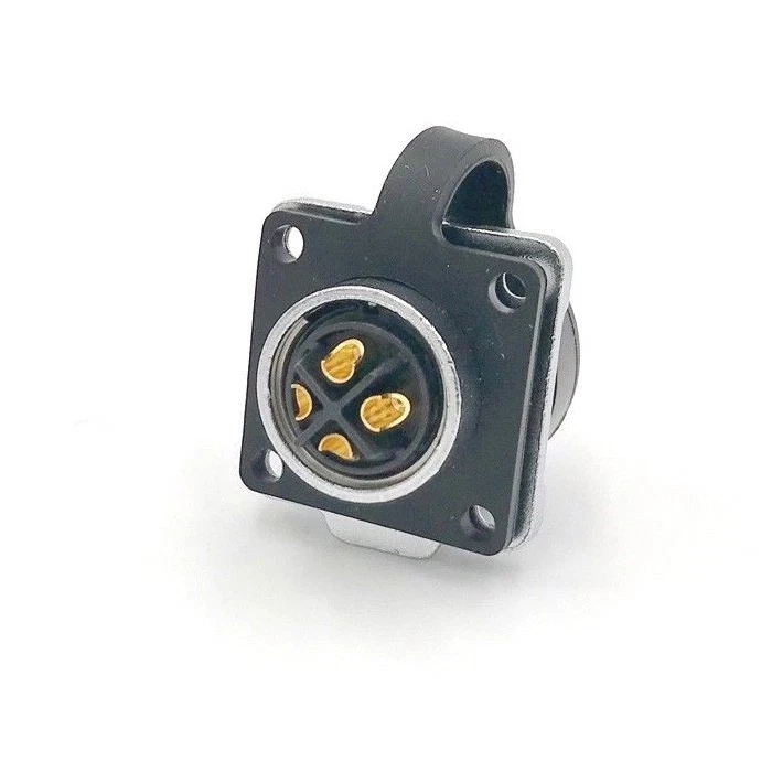 4 Pin Power Circular Connector Male Plug & Female Socket Waterproof IP67 Metal - Image 4 of 4