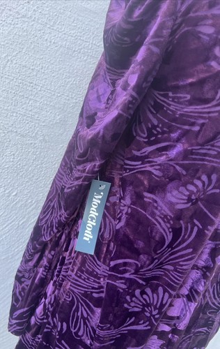 ModCloth In With the Nouveau Shift Dress Purple Velvet Size Small NWT - Picture 5 of 9