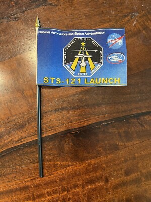 2006 STS-121 NASA Shuttle Launch Day FLAG PENNANTS LOT OF 9