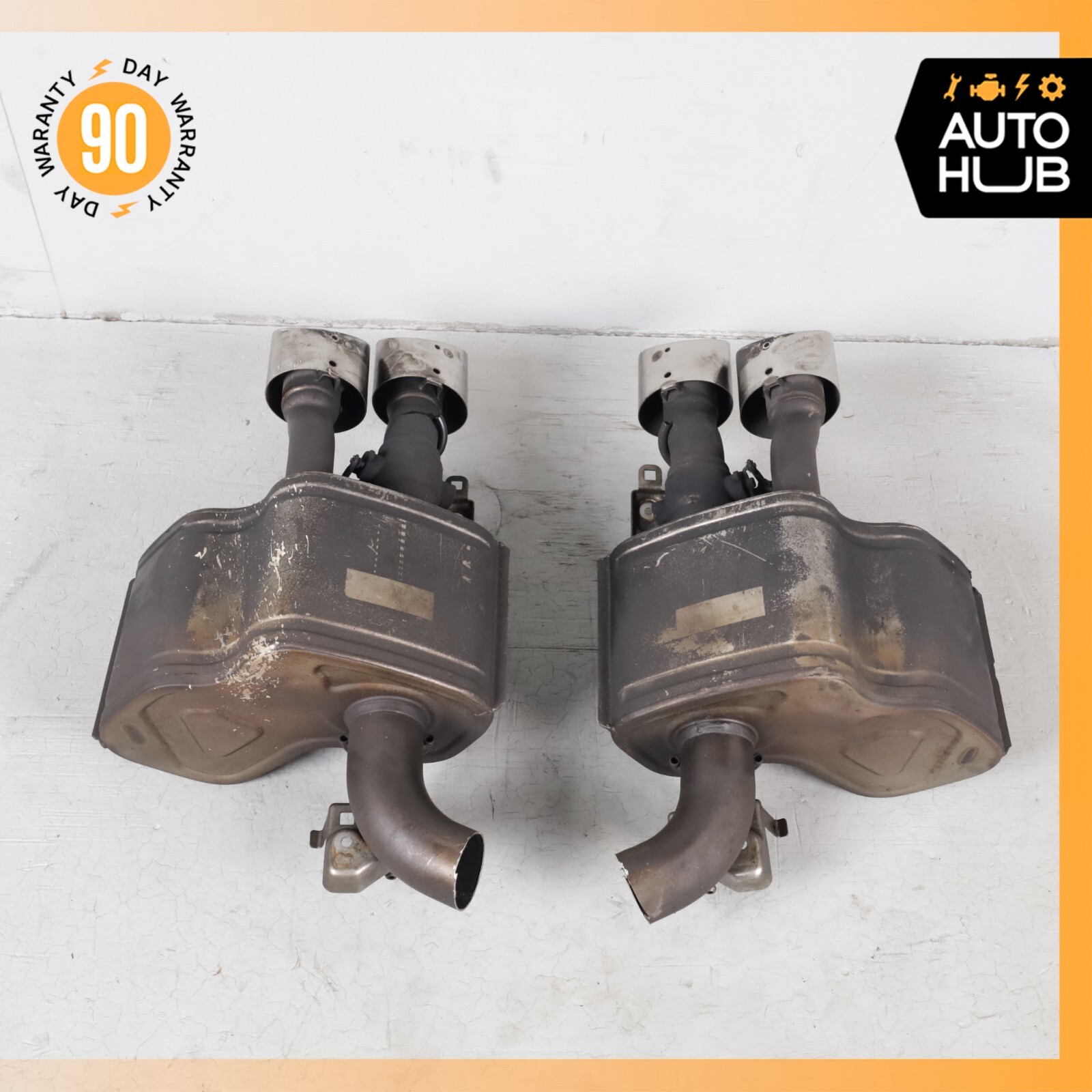 Maserati Quattroporte S Q4 M156 Exhaust Muffler Left & Right Side Set OEM