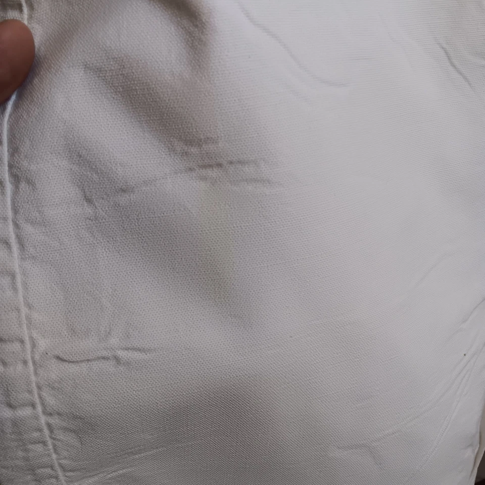 24" Waist sz 6 True Vtg 60s WHITE COTTON SIDE ZIPPER Carol Brent Womens SHORTS - Image 4 of 4