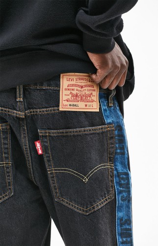 Hi-Ball Roll Logo stripe jeans 
