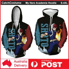 My Hero Academia Todoroki Shoto Hoodie Pullover 3D Print Sweatshirt Jacket Coat