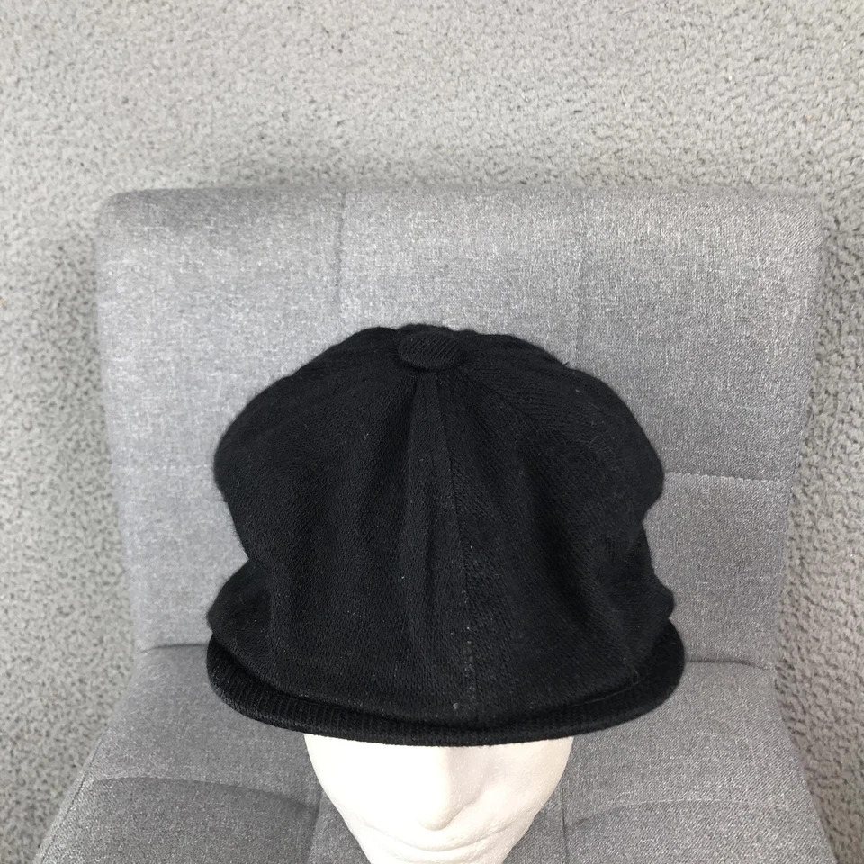 Gorra ajustada Sean John para hombre mediana grande negra tejida newsboy hiedra plana invierno Foto 2 de 4