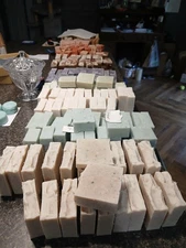 Goats milk soap,oatmeal, Honey,vanilla 5 Big Bars 5 oz each.