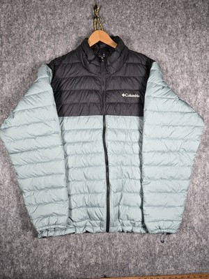 Columbia Powder Lite II Jacket Men s Size XL Omni-Heat Crushed Blue Shark EUC
