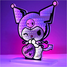 Kuromi Sanrio 3D LED Lights, Kawaii Infinity Mirror USB Plug In, Cool Room Decor