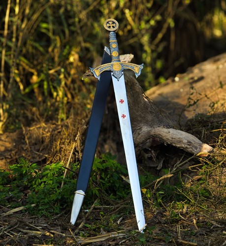 handmade knight templer sword Holy sacred sword medieval long sword ceremonial p