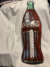 Vintage Coca Cola Bottle Thermometer 29 - Ori...