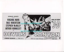 DEVILS CANYON MOVIE PHOTO LOT RKO '53 VIRGINIA MAYO Western REAL AS FLESH In 3-D